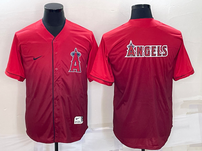 Men's Los Angeles Angels Red Baseball Jersey